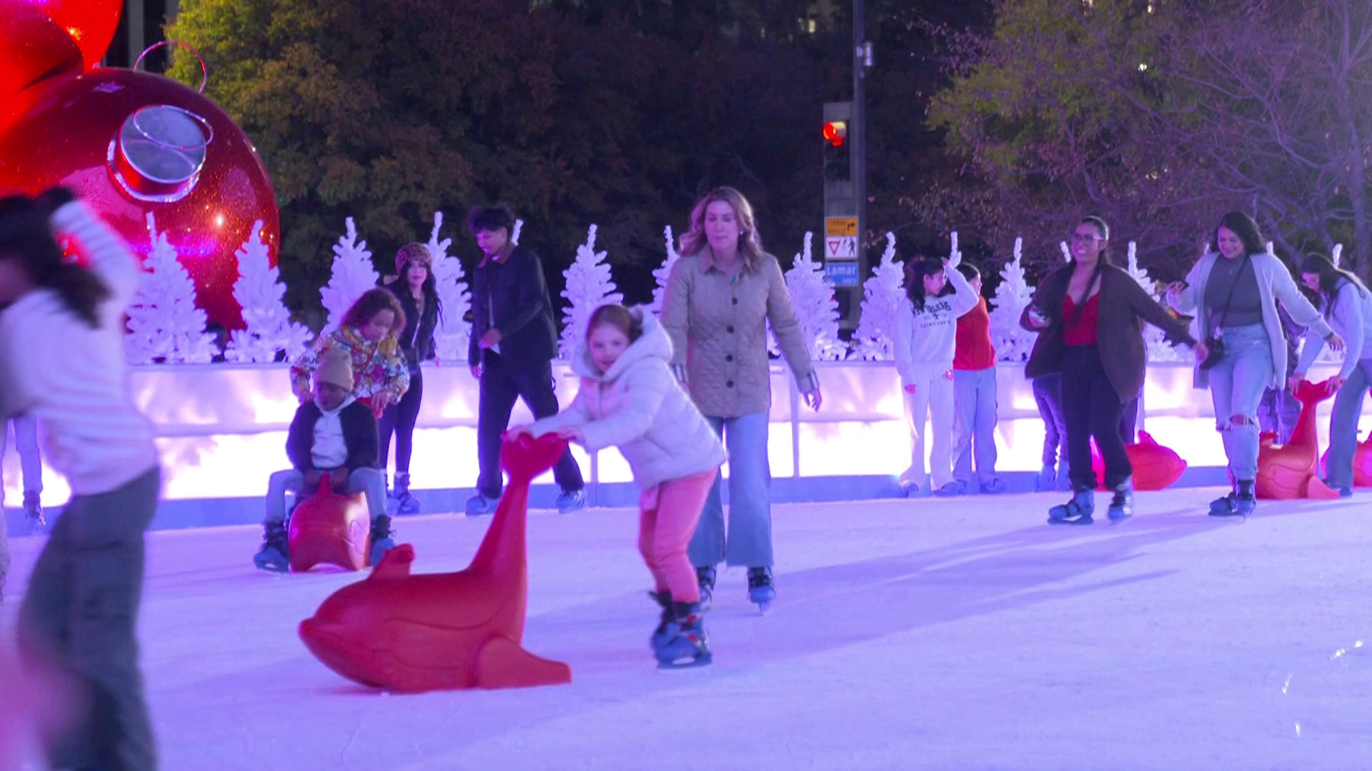 Holiday ice rinks are opening across North Texas.