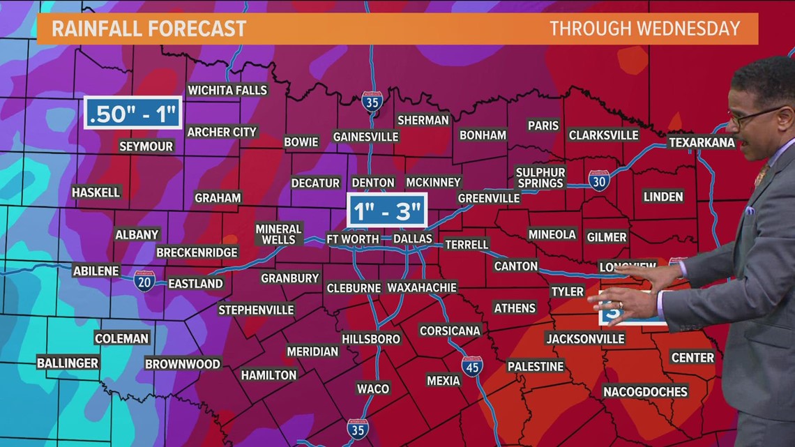 DFW Weather: Our Rain Chances For Each Day This Week | Wfaa.com