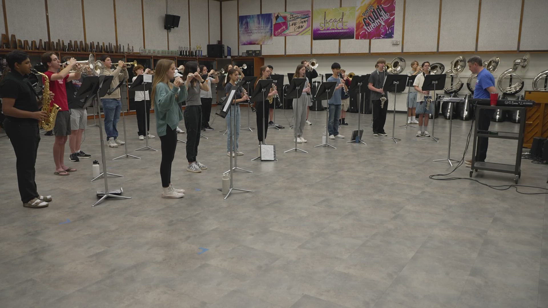 The Grapevine High School Mustang Band has been invited to perform ahead of the May 9 concert. 