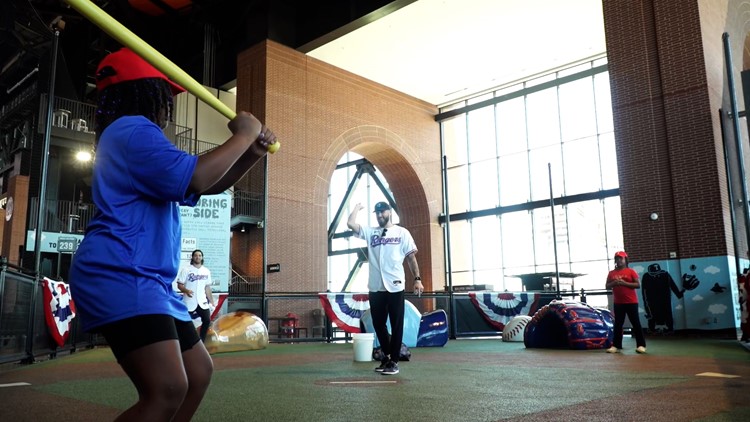 Kids can now step into the batter's box at Texas Rangers games (kind of)