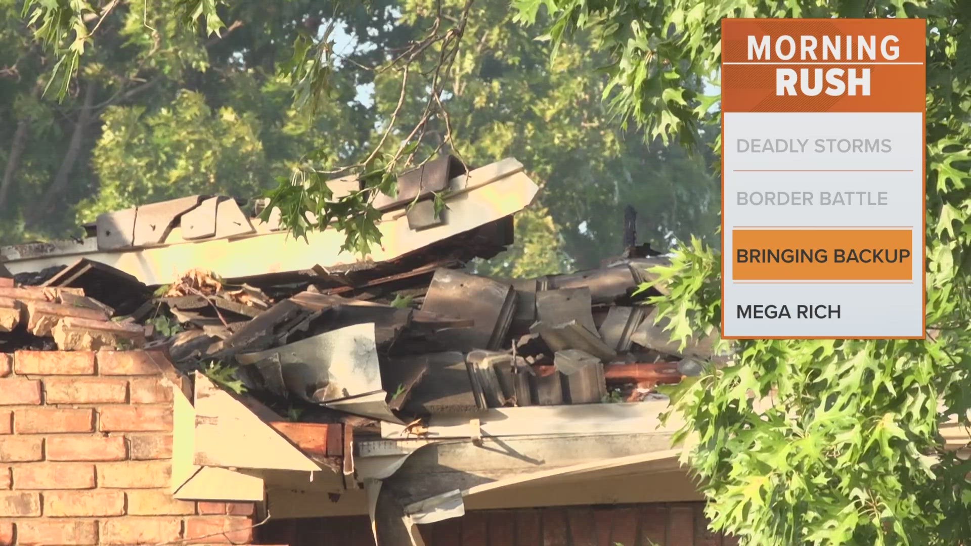 Officials say the Colleyville home was destroyed in the fire. Multiple departments were called due to the heat.