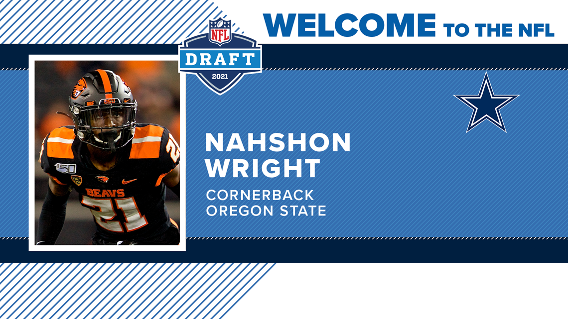 Dallas Cowboys Select Nahshon Wright With the 99th Pick