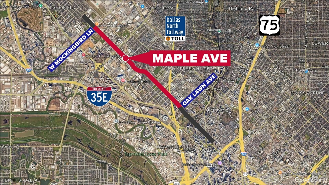 Dallas business owners say they were never told about plan to whittle Maple Ave. down to two lanes