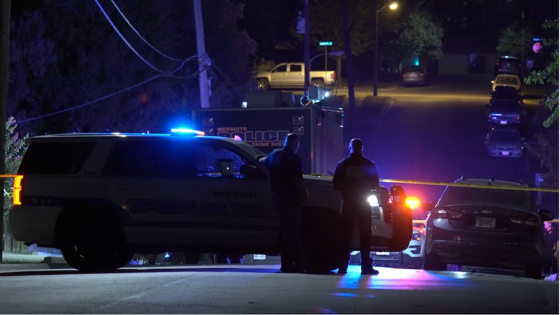 Mesquite, Texas police shooting Chase suspect shot by cop