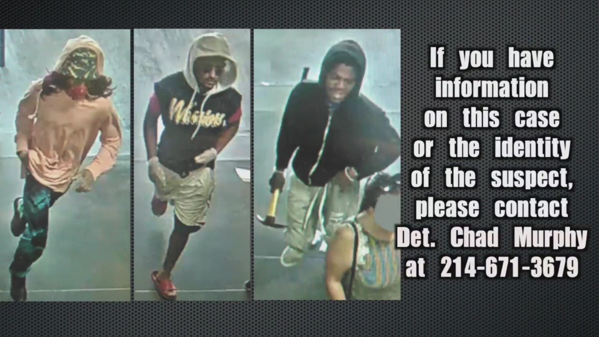 Dallas police released surveillance imagery of the suspects involved in a robbery at a Dallas Costco store. Video: Dallas PD