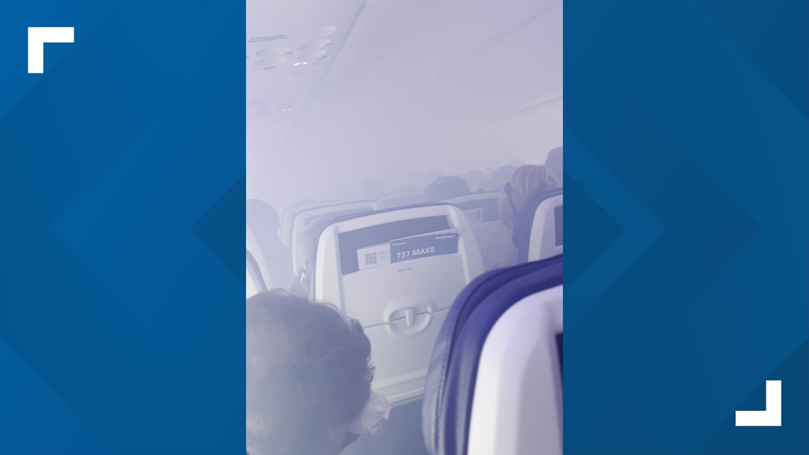Southwest Airlines passengers evacuate plane after smoke fills cabin following takeoff