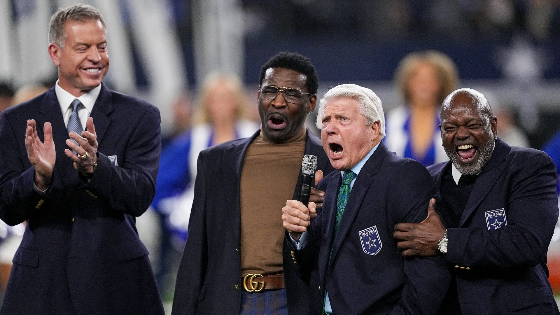 Cowboys Vs. Lions | Jimmy Johnson Inducted To Ring Of Honor | Wfaa.com