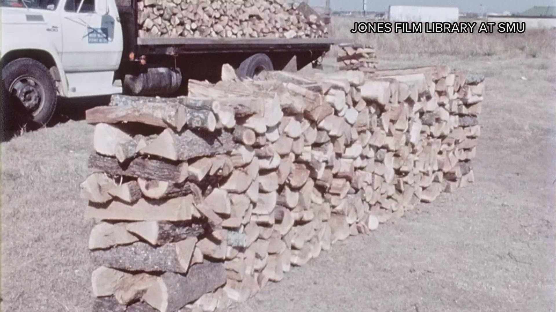 In a 1974 story archived in SMU’s Jones Film Library, WFAA examined how a price increase led to a rebellion of sorts against the firewood industry.