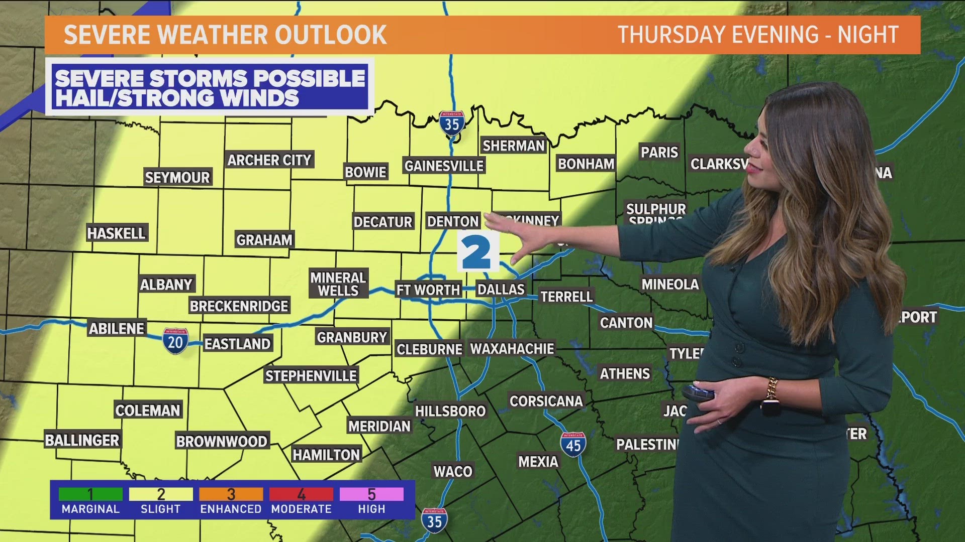 DFW Weather: Warmer weather this week with a risk of severe weather. Update with Meteorologist Mariel Ruiz.