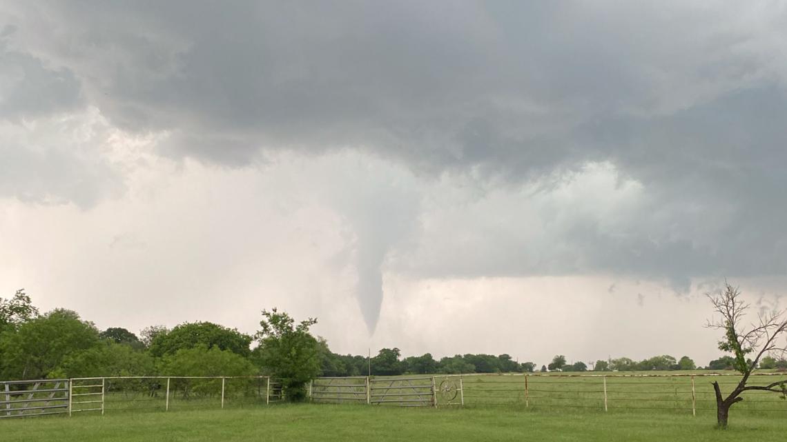 Photos show funnel clouds move through the DallasFort Worth area