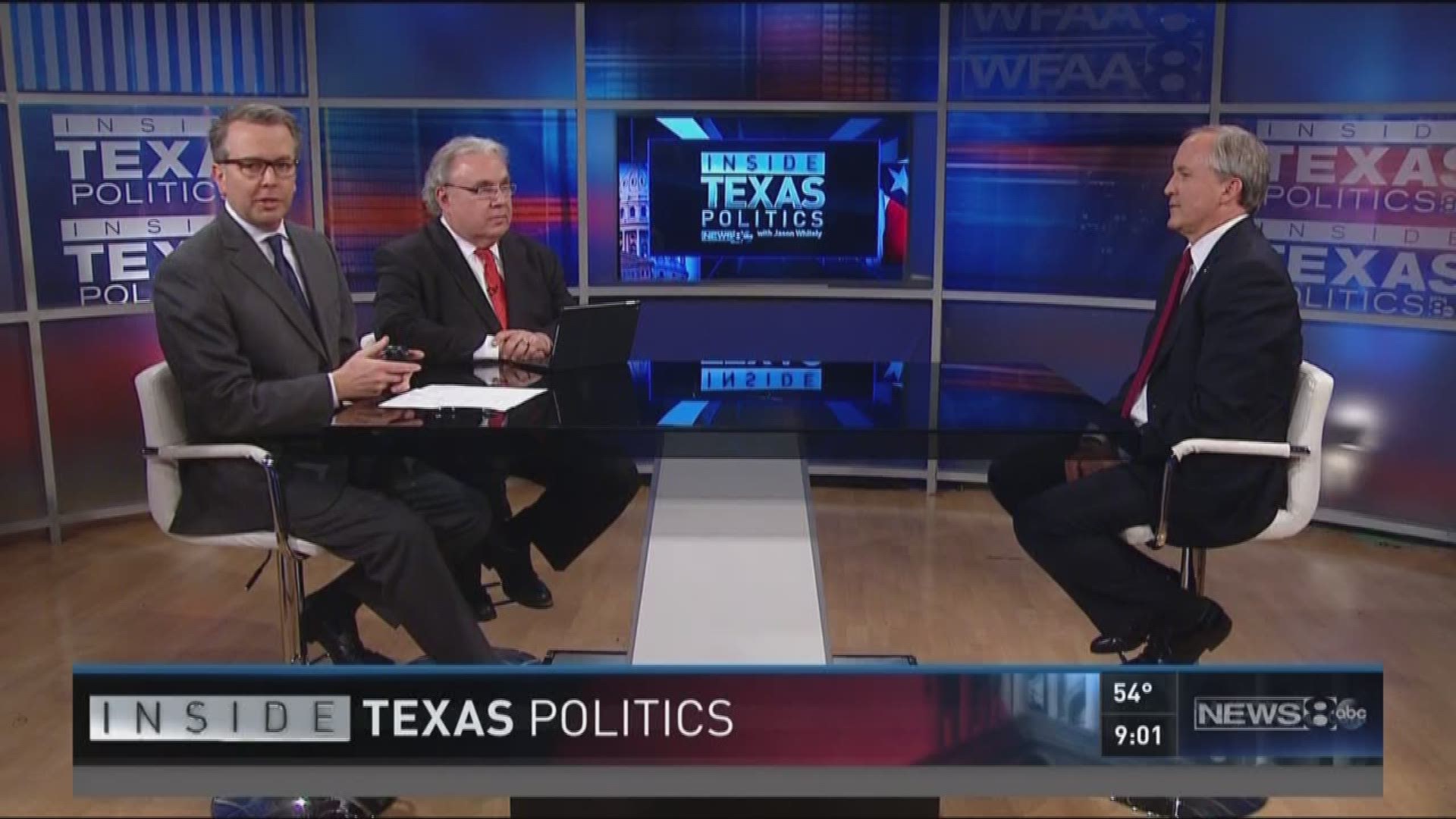 Inside Texas Politics began with Texas Attorney General Ken Paxton explaining why he might sue the Trump administration. Paxton also discussed the Texas case going before the Supreme Court on Tuesday, April 22, 2018.  Justices will decide if Texas lawmake