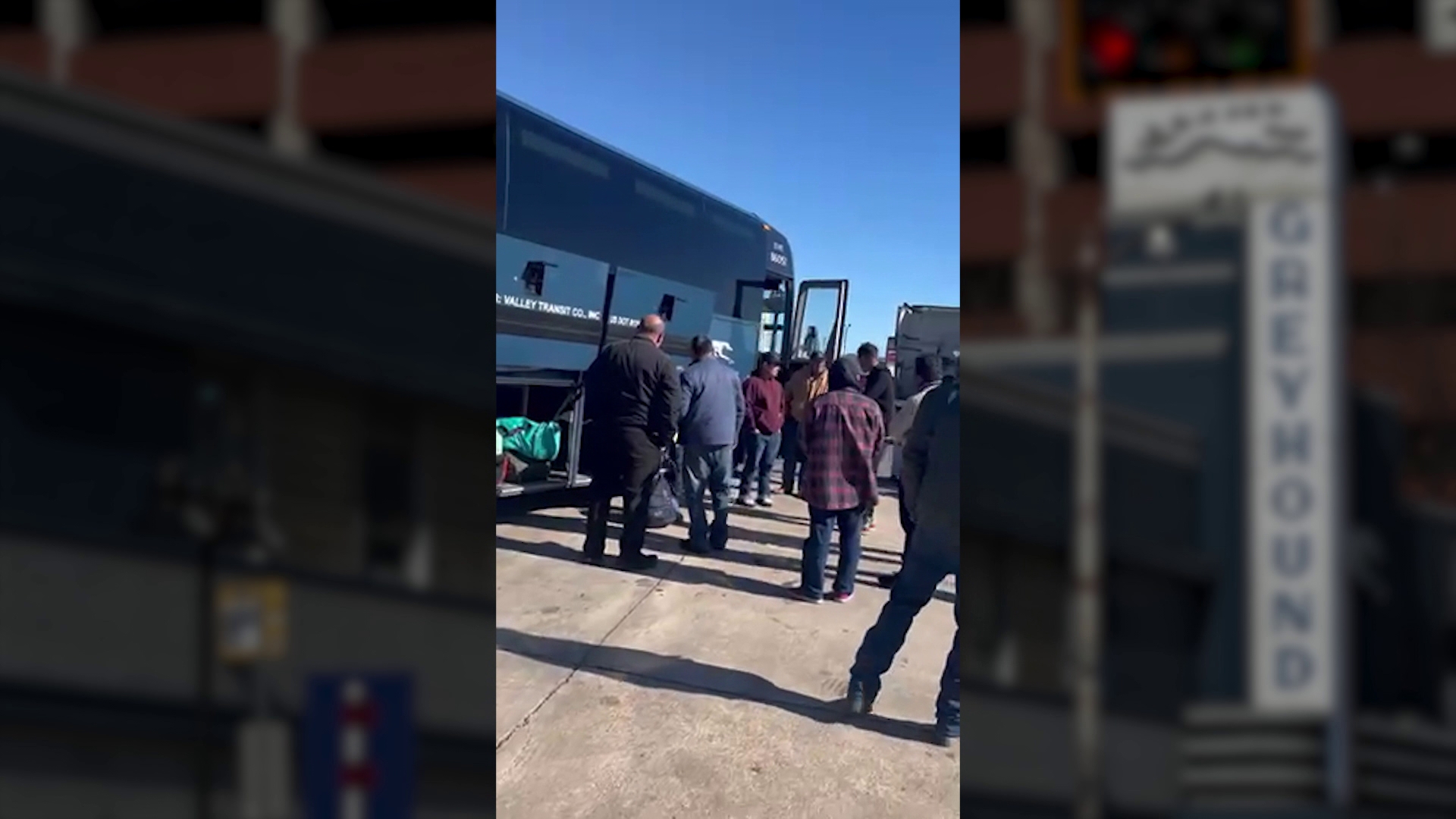 The passengers said the bus heater broke down on their drive from Laredo to Dallas, leaving them freezing cold.