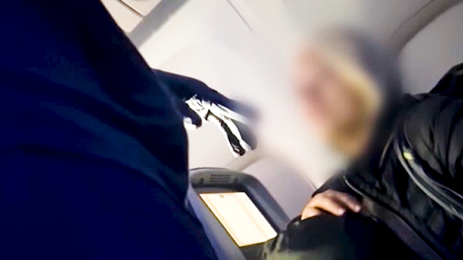 Passenger video showed a stowaway being questioned by a flight attendant on a Delta flight from New York to Paris on November 26, 2024.