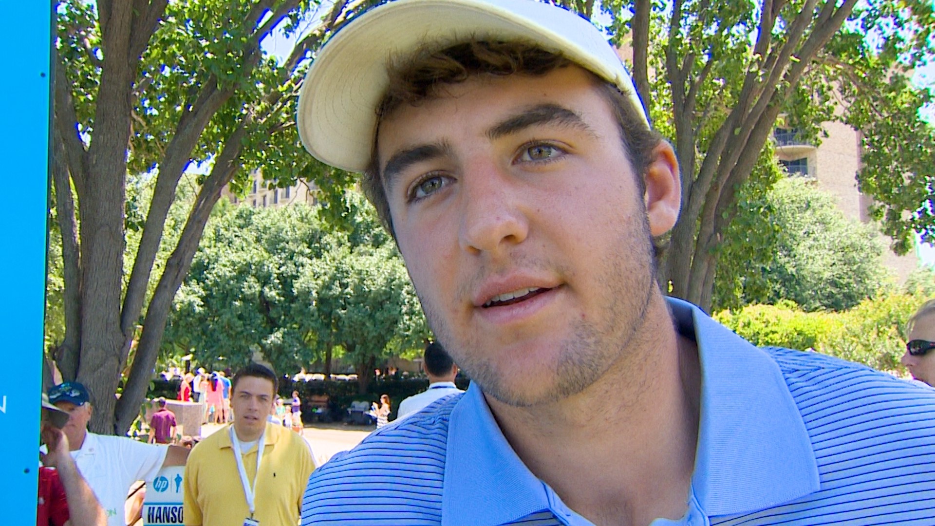 Scottie Scheffler talked to WFAA about a unique bond he held while playing in the 2014 Byron Nelson as a high school senior.