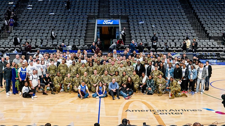 After hiatus, Mavs' Seats for Soldiers event returned this year -- bringing hope and normalcy with it