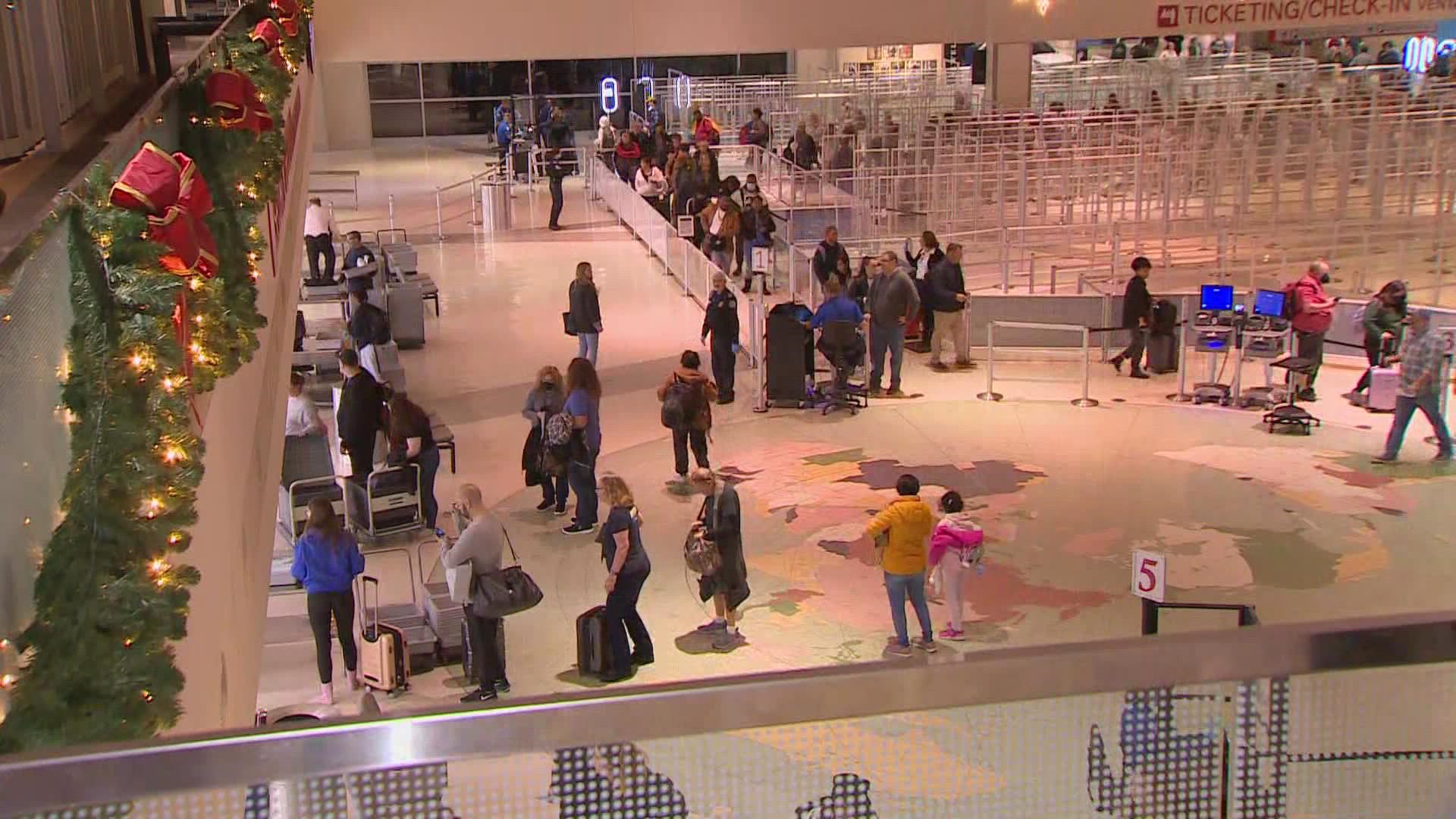 Some airports are already reporting seeing busier than normal traffic.