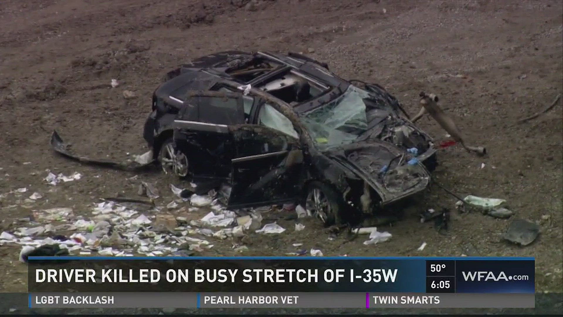 Driver killed on busy stretch of I-35W