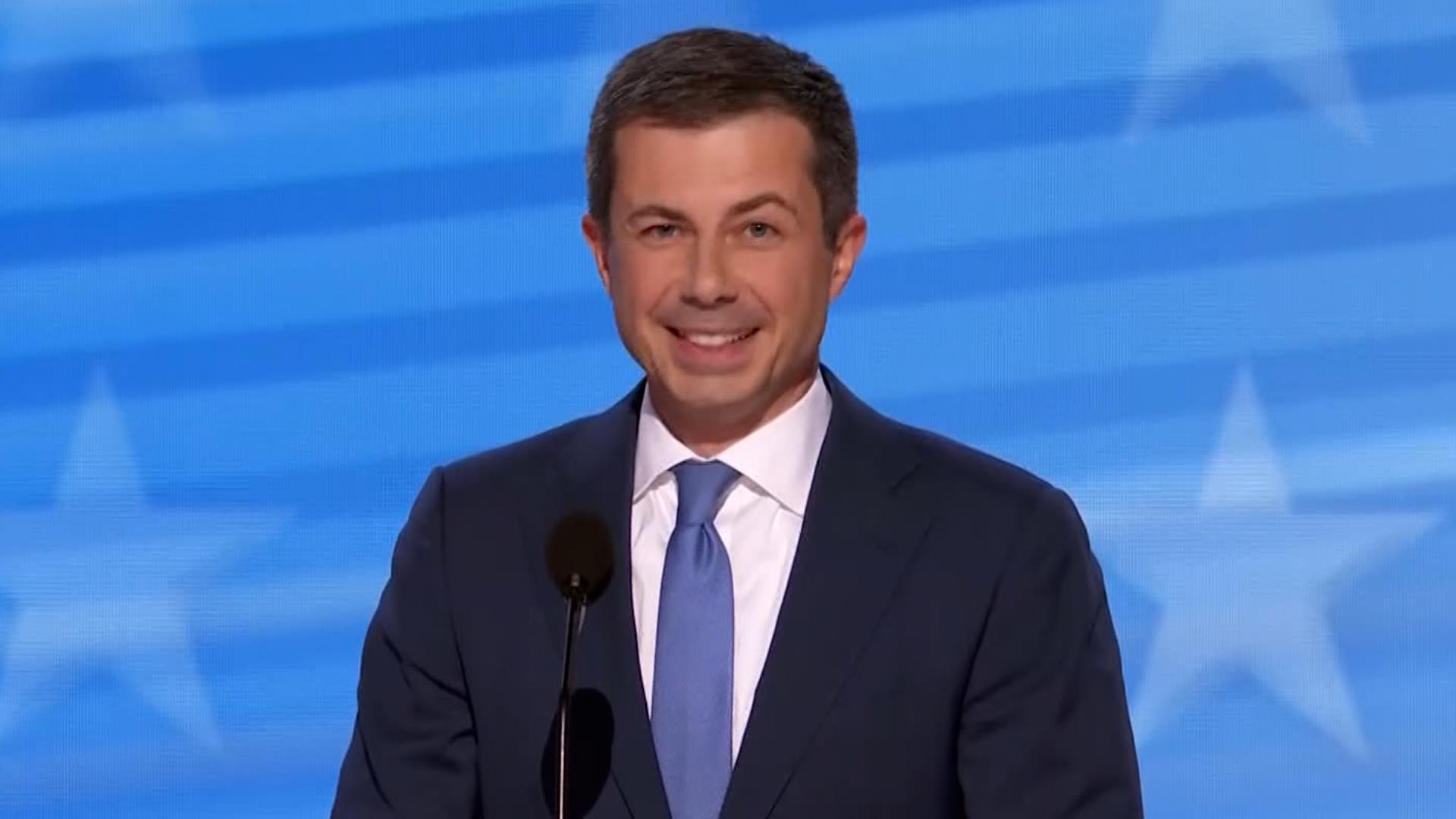 Secretary Pete Buttigieg delivered a full speech on day three of the 2024 Democratic National Convention in Chicago, Illinois.