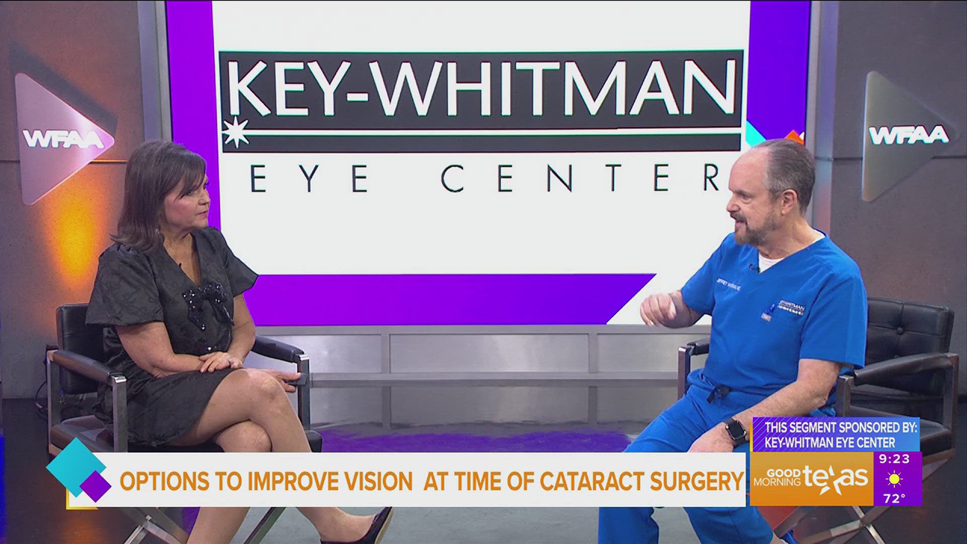 This segment is sponsored by Key-Whitman Eye Center.