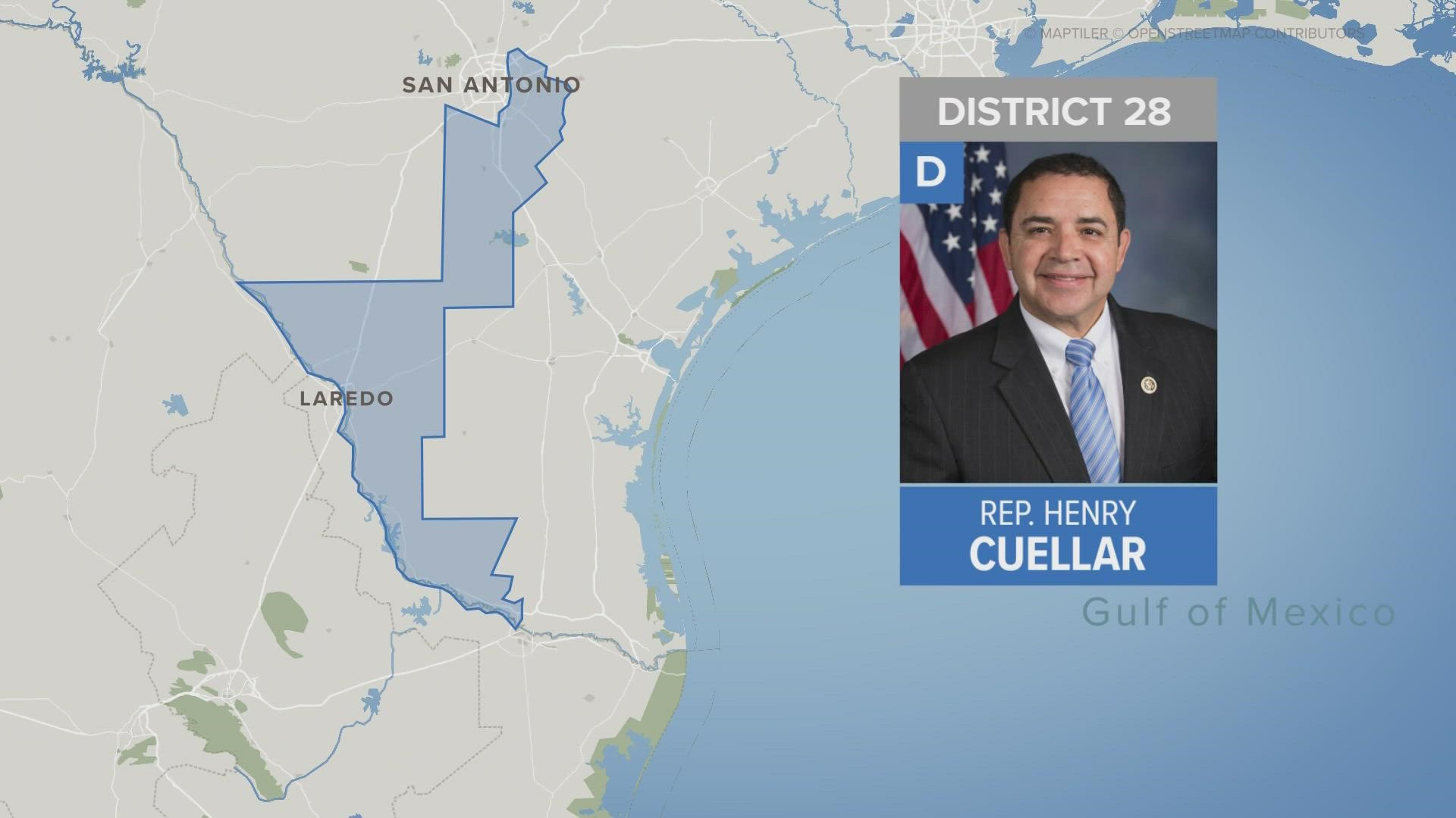 FBI agents were in the area of U.S. Rep. Henry Cuellar's Laredo home, although specifics as to why remain unclear.