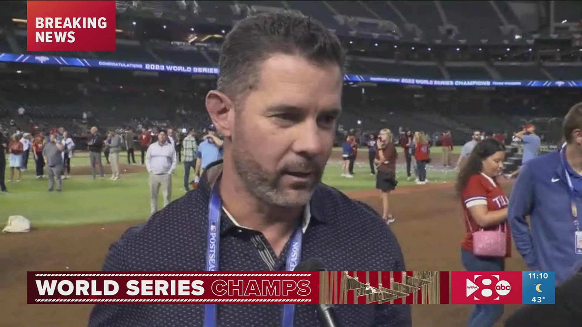 Rangers legend Michael Young speaks on his former team winning the 2023 ...