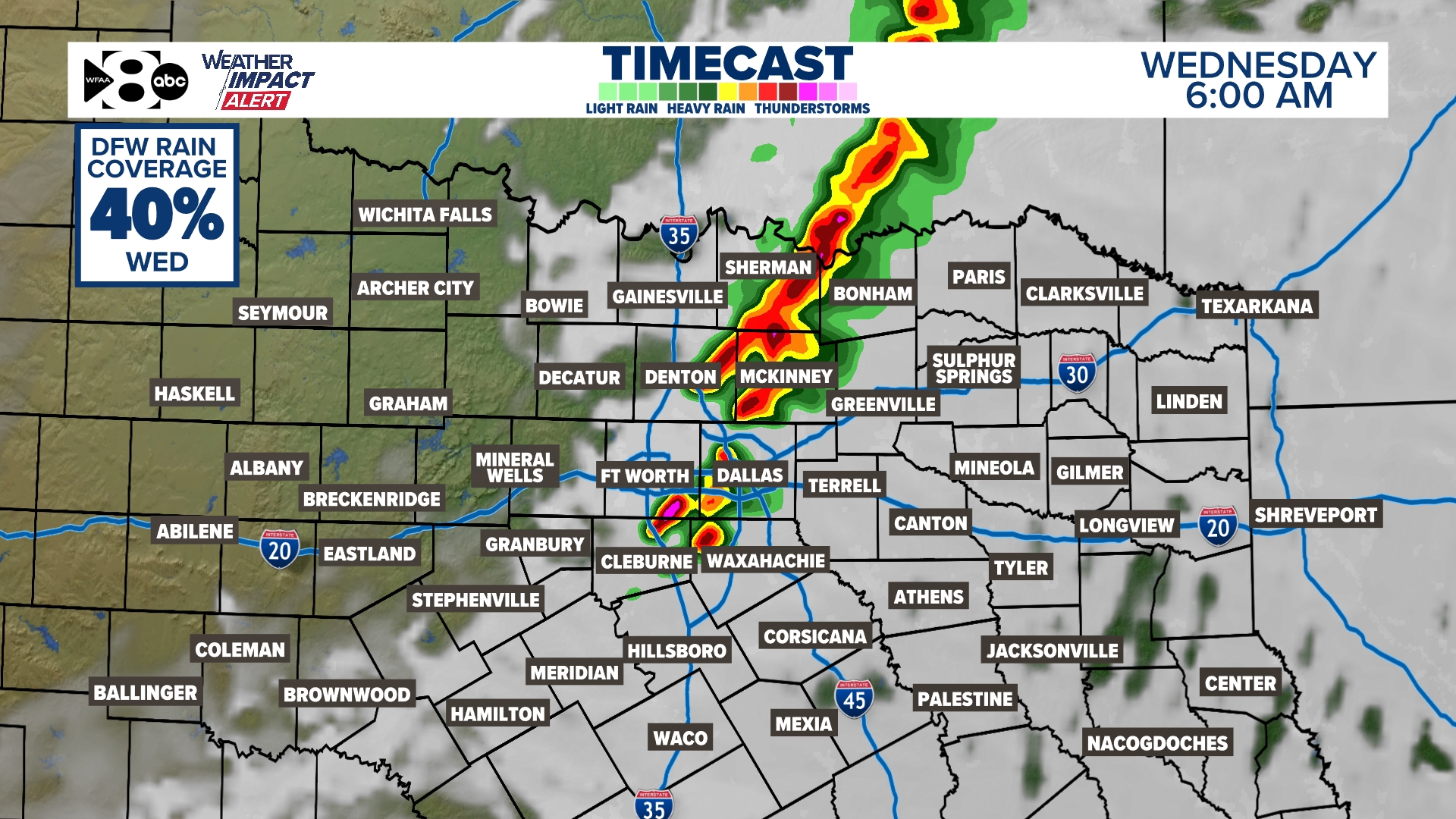 DFW Weather: Wednesday storm morning timeline | wfaa.com