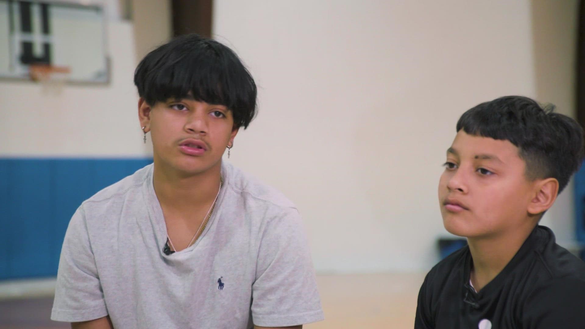 Brothers Julian, 13, and Angel, 11, are huge football and basketball fans who both want a second shot at parents.
