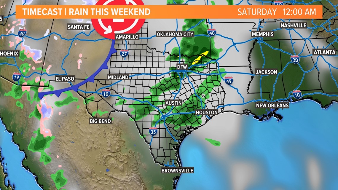 WEEKEND RAINFALL TIMELINE | wfaa.com