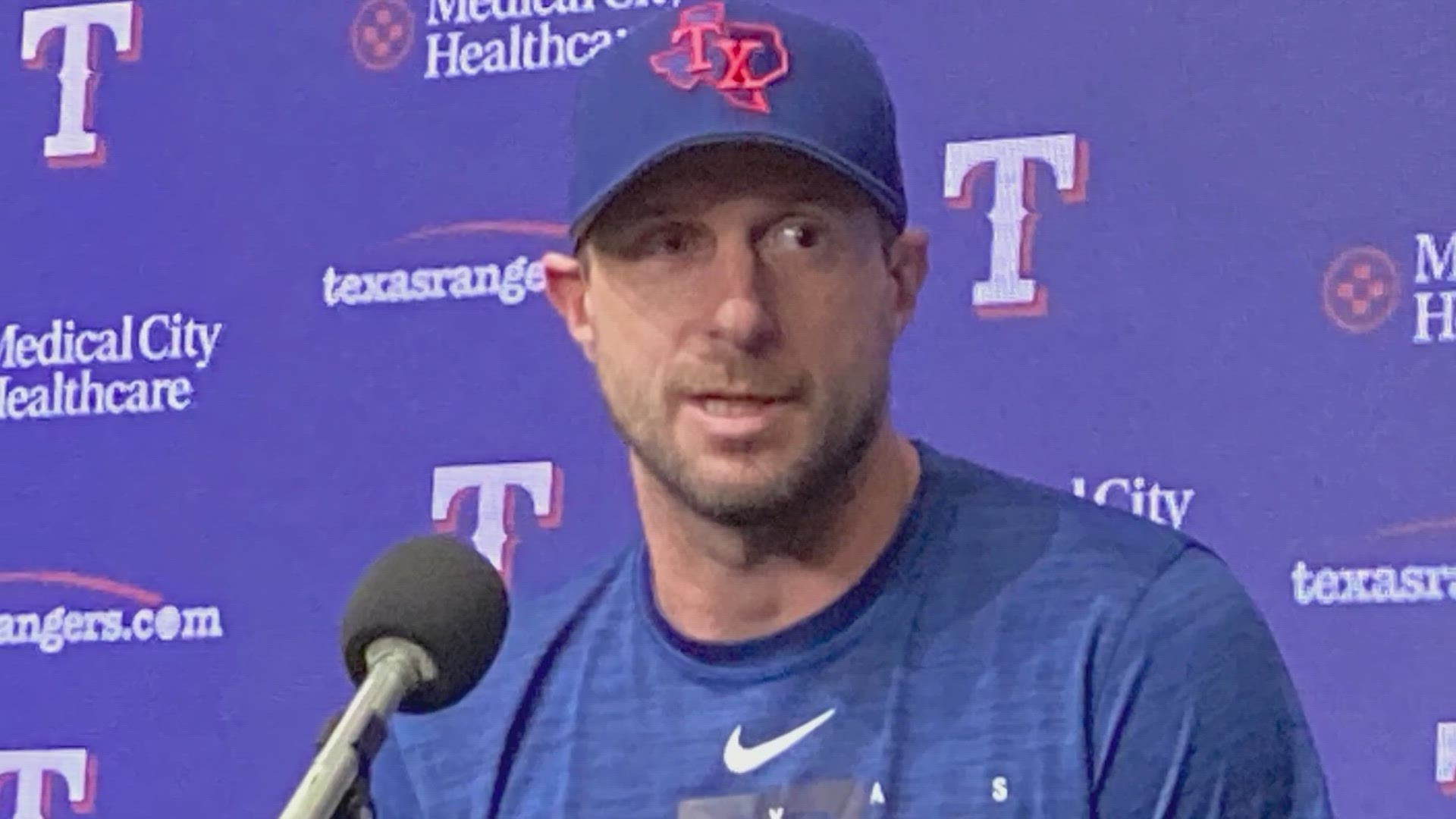 Signaling their desire to go for it, the Texas Rangers acquired potential future Hall of Fame starting pitcher Max Scherzer in a trade with the New York Mets.