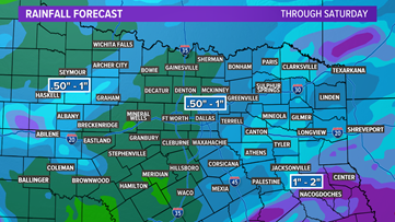 Several waves of rain continue for North Texas