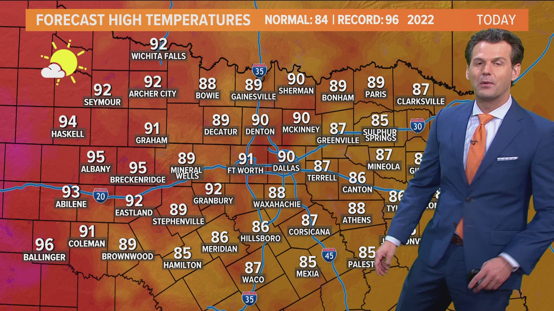 Temperatures are going up after rain moves out of North Texas.
