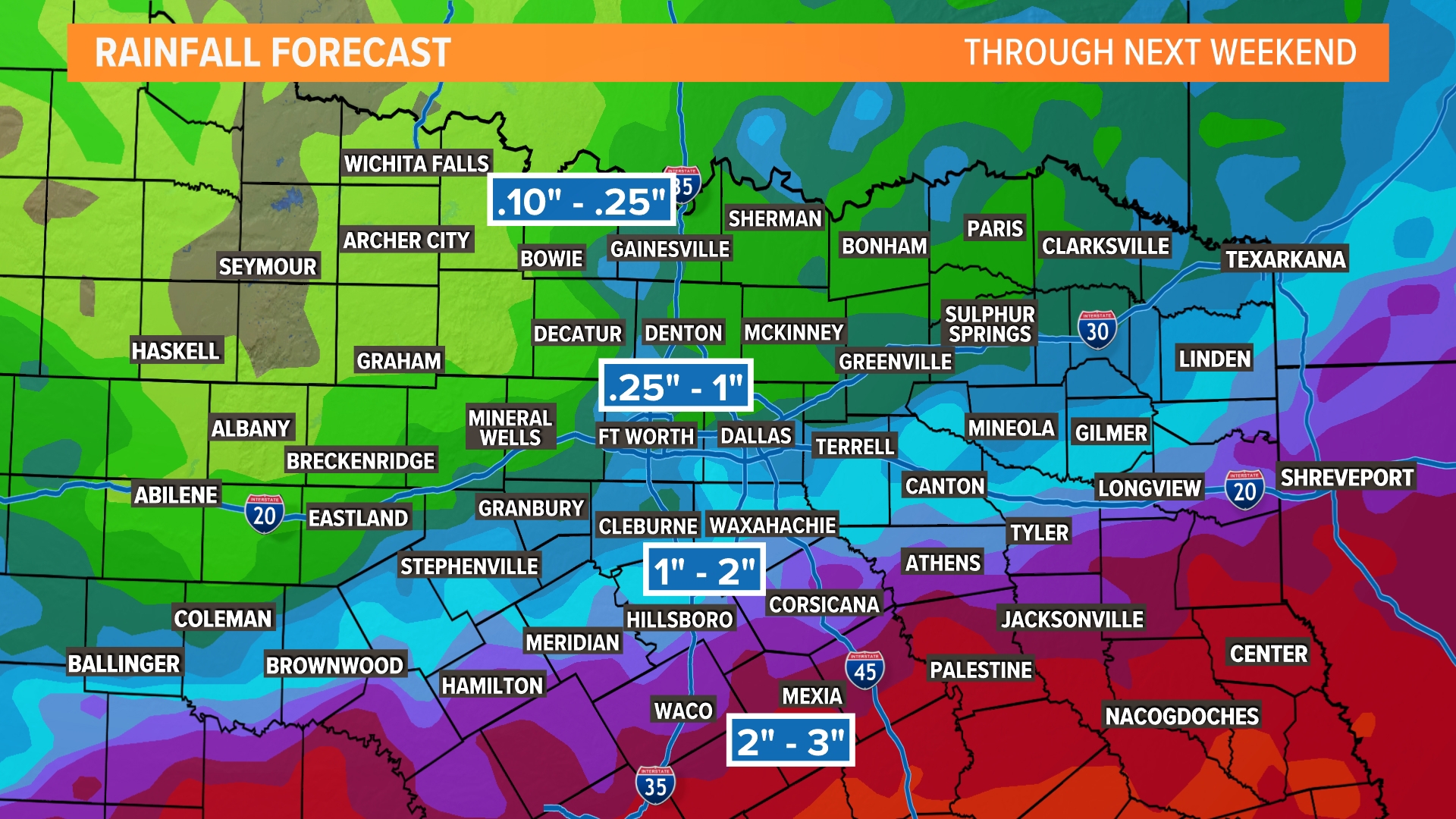 DFW Weather | Cooler weather, rain on the way | wfaa.com