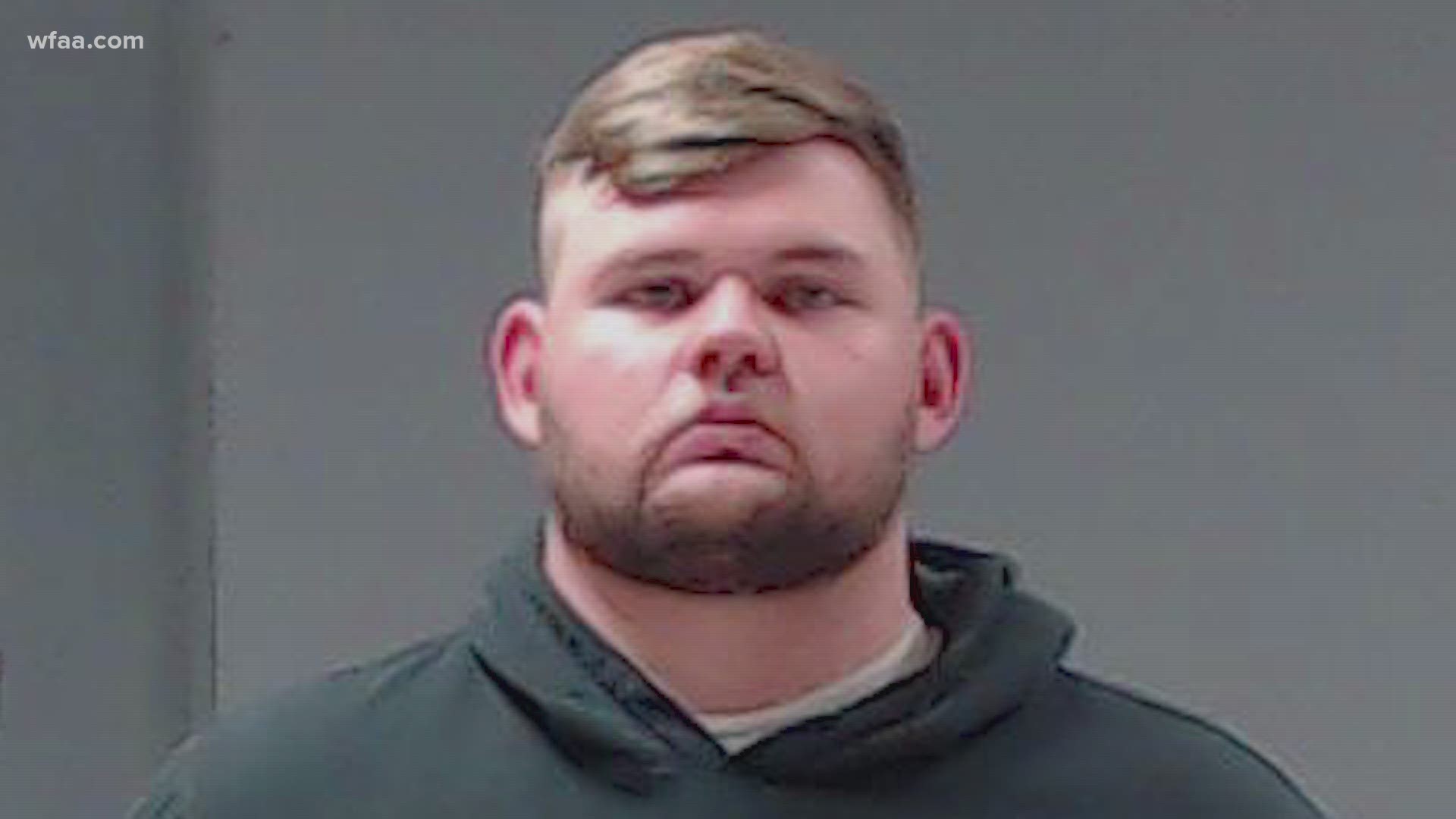 Shaun Lucas, 22, faces a murder charge. He was booked into the Hunt County jail Monday and then transferred to the Rockwall County jail, officials confirmed.