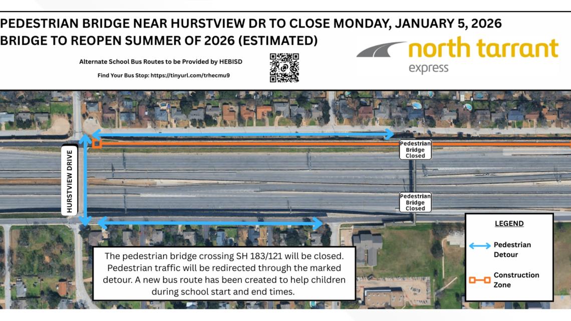 What to know as the Hurstview Pedestrian Bridge closes for major