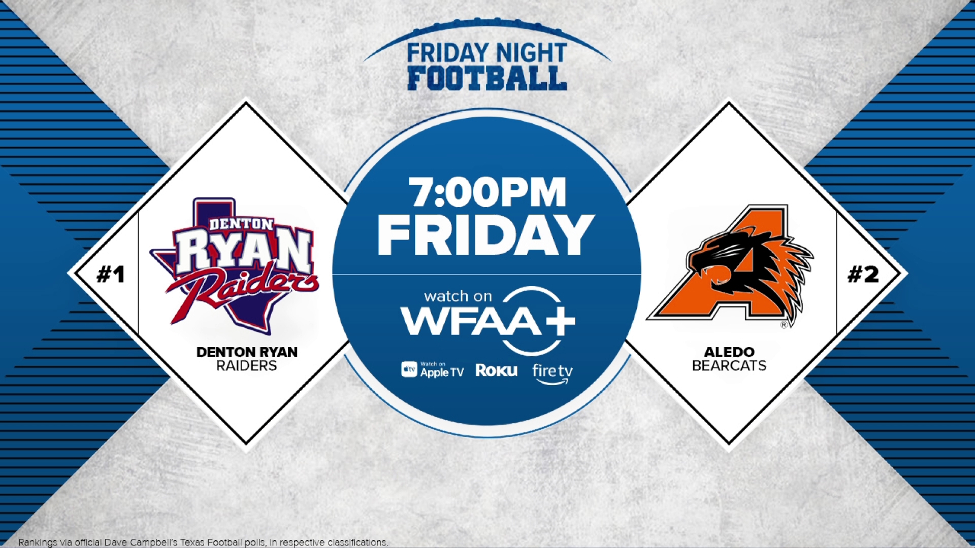 Here's a preview of Friday Night Football's showdown between the top two teams in 5A.