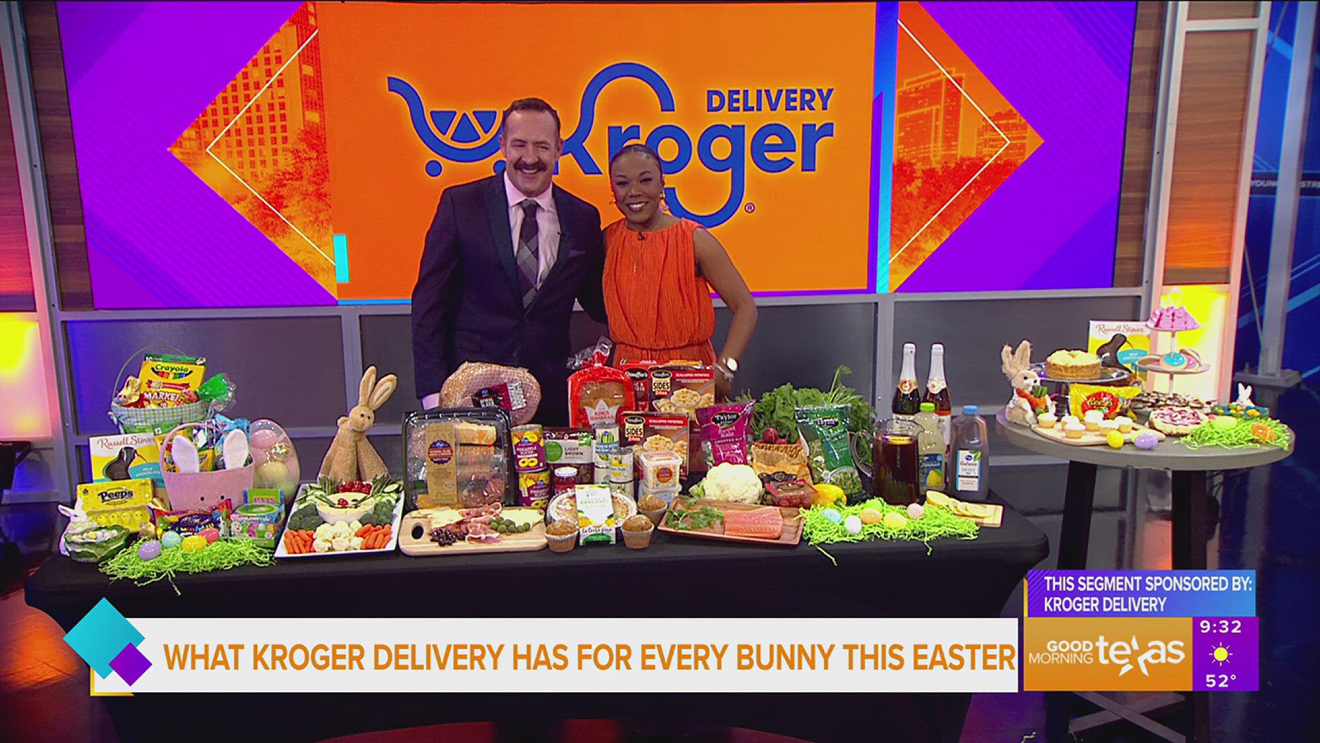 This segment is sponsored by Kroger Delivery. Brandon McBurney with Kroger Delivery shows us how Kroger can get you ready for Easter. Go to kroger.com for more.