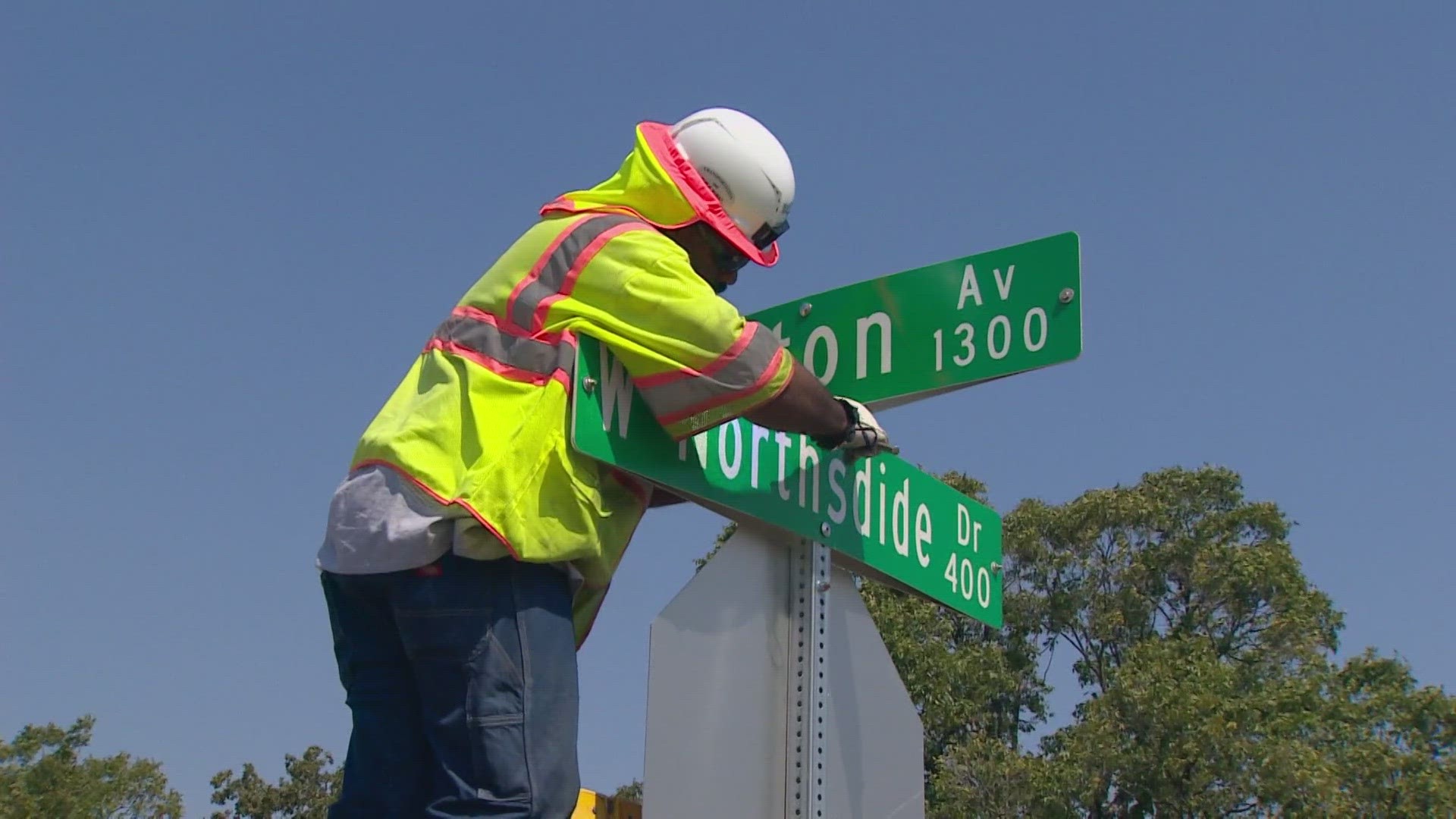 A city worker replaced a misspelled street sign soon after a photo of the error appeared on social media.
