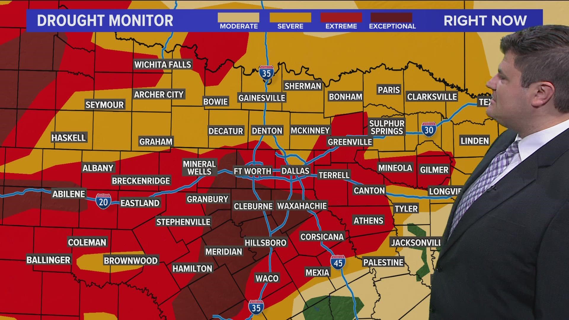DFW weather: How bad are the current drought conditions in North Texas ...