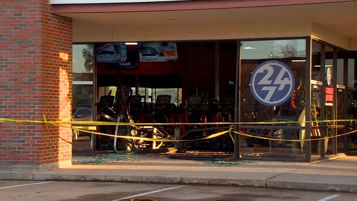 Plano, Texas Vehicle crashes into Workout Anytime gym