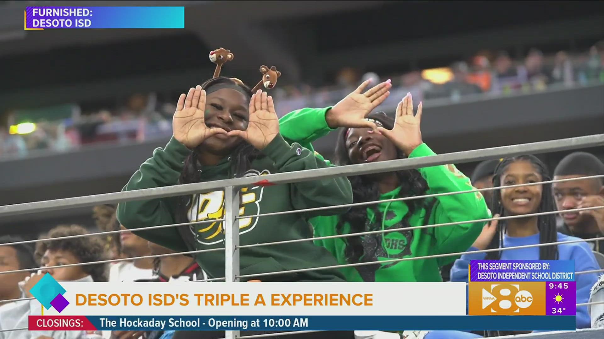 This segment is sponsored by Desoto Independent School District.