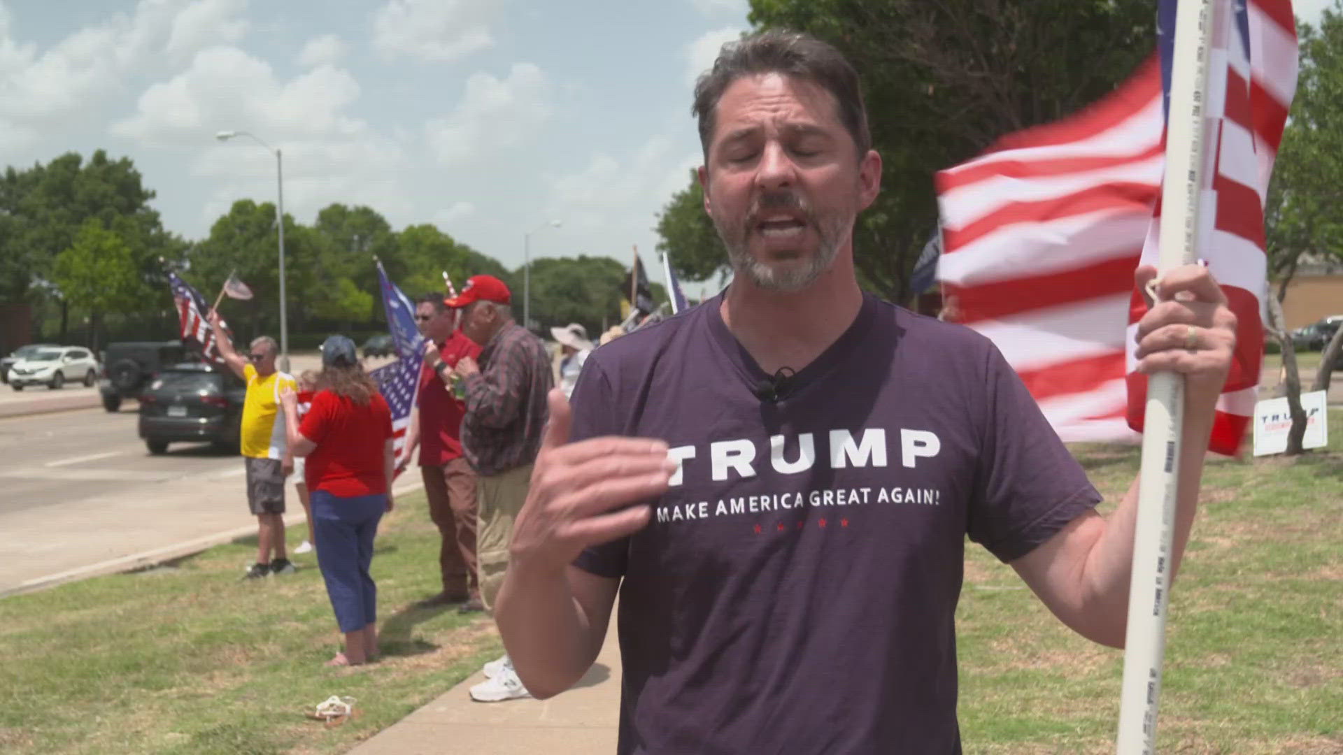 Trump supporters gathered in Plano to show their support for the former president after an assassination attempt in Pennsylvania.