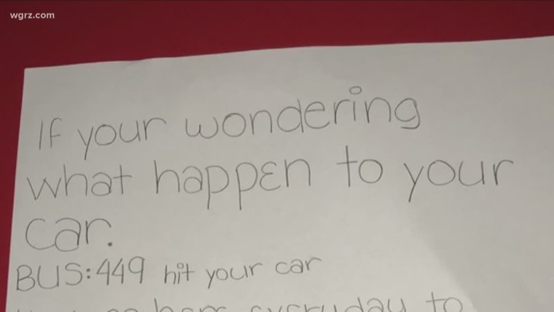 6th Grader Leaves Note To Help Solve Accident