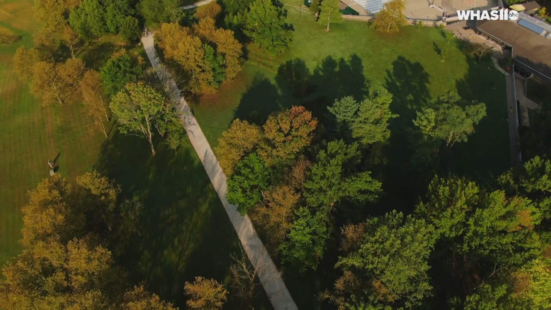 Drone footage gives us a beautiful bird's eye-view of the 550-acre Kentucky State Park.