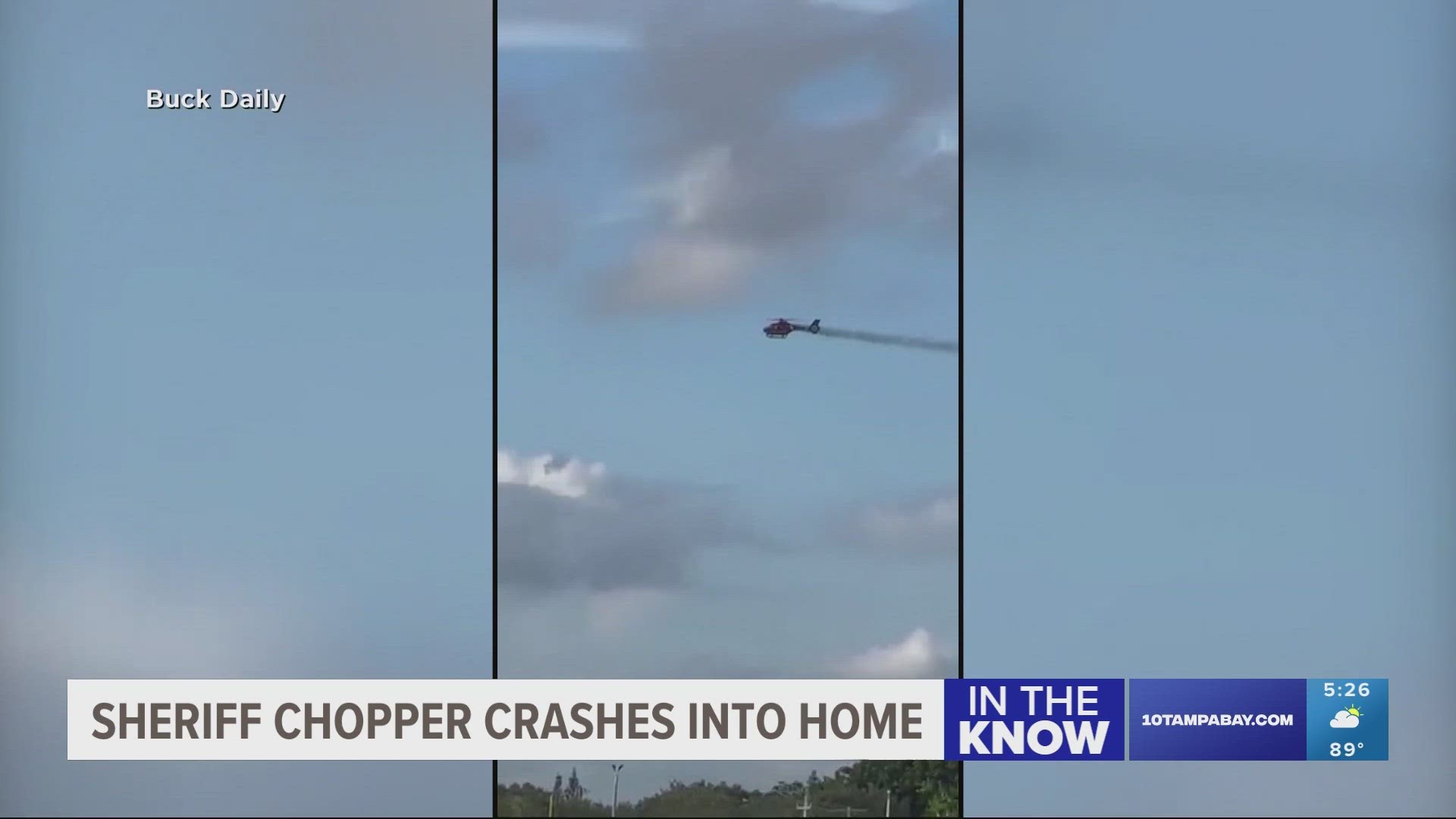 According to CBS News, the Federal Aviation Administration reports the chopper crashed into a building with three people onboard.