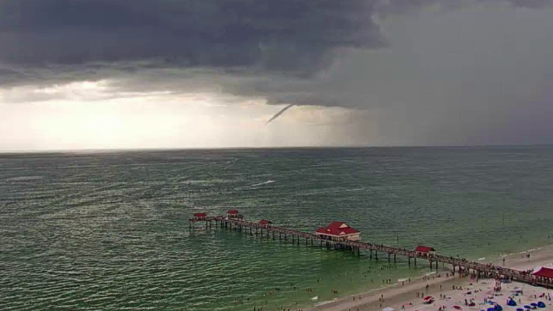 Clearwater Beach Waterspout Caught On Camera Wfaac