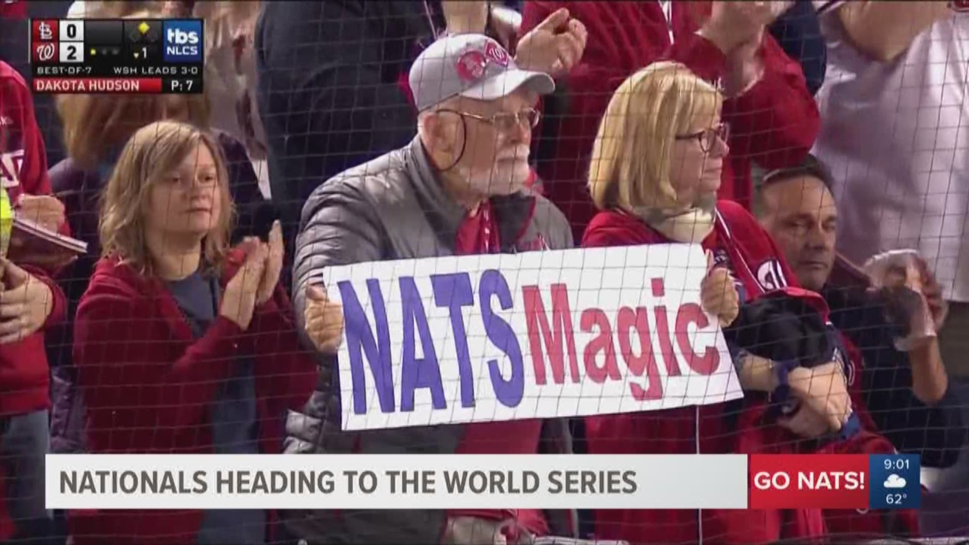 The Washington Nationals are headed to the World Series after sweeping the St. Louis Cardinals. Check out the excitement after the game!
