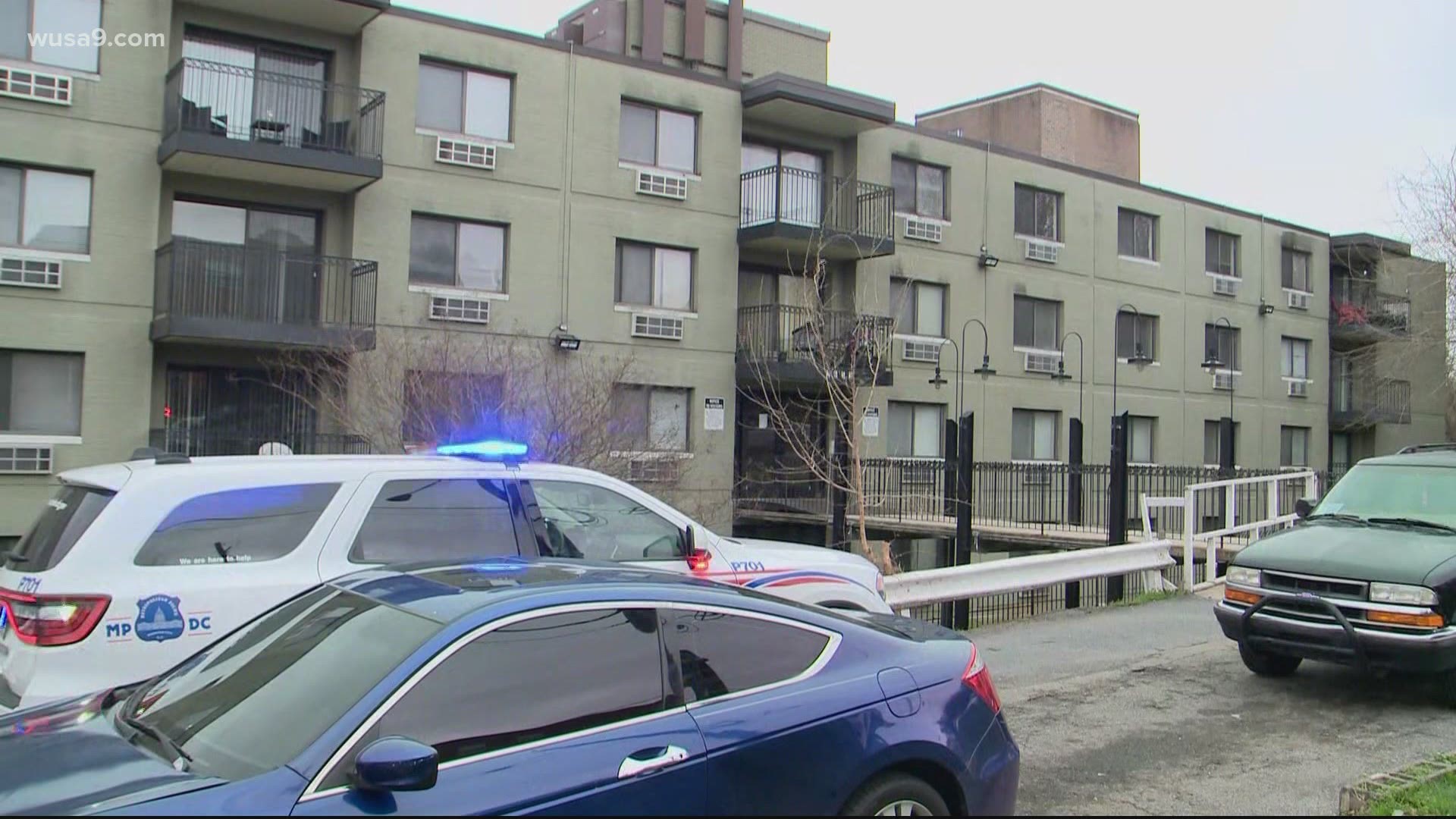 When police arrived on scene at an apartment complex, D.C. Police found two victims suffering from gunshot wounds.