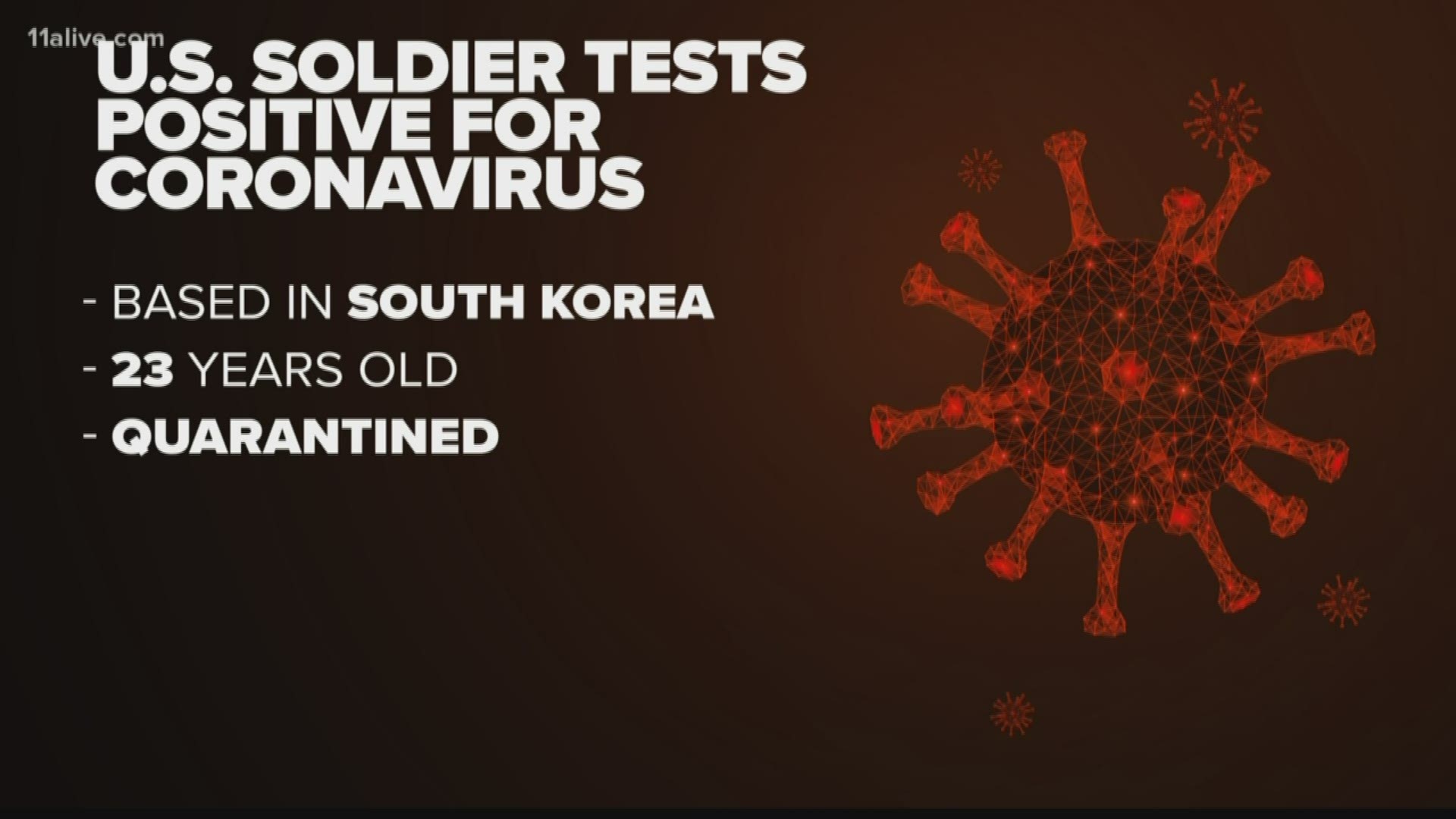 New virus cases in South Korea jumped again and the first U.S. military soldier tested positive.