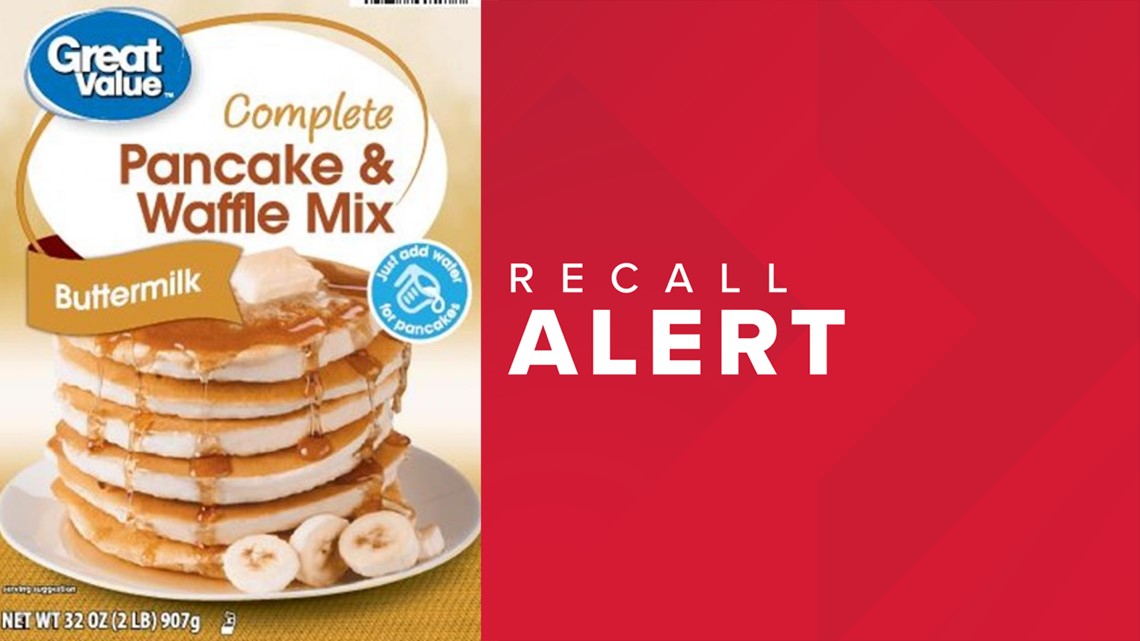 Recall for Walmartsold Great Value Pancake and Waffle Mix