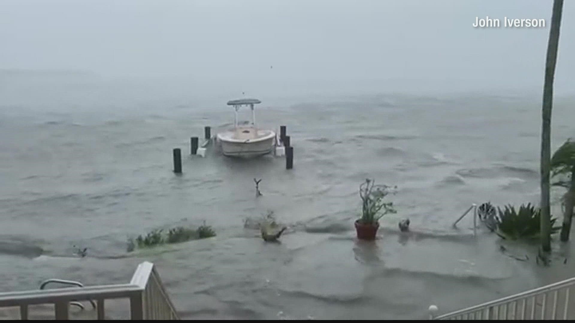 This is a look at St. Augustine and Fort Myers, Florida, after then-Hurricane Ian tore through.